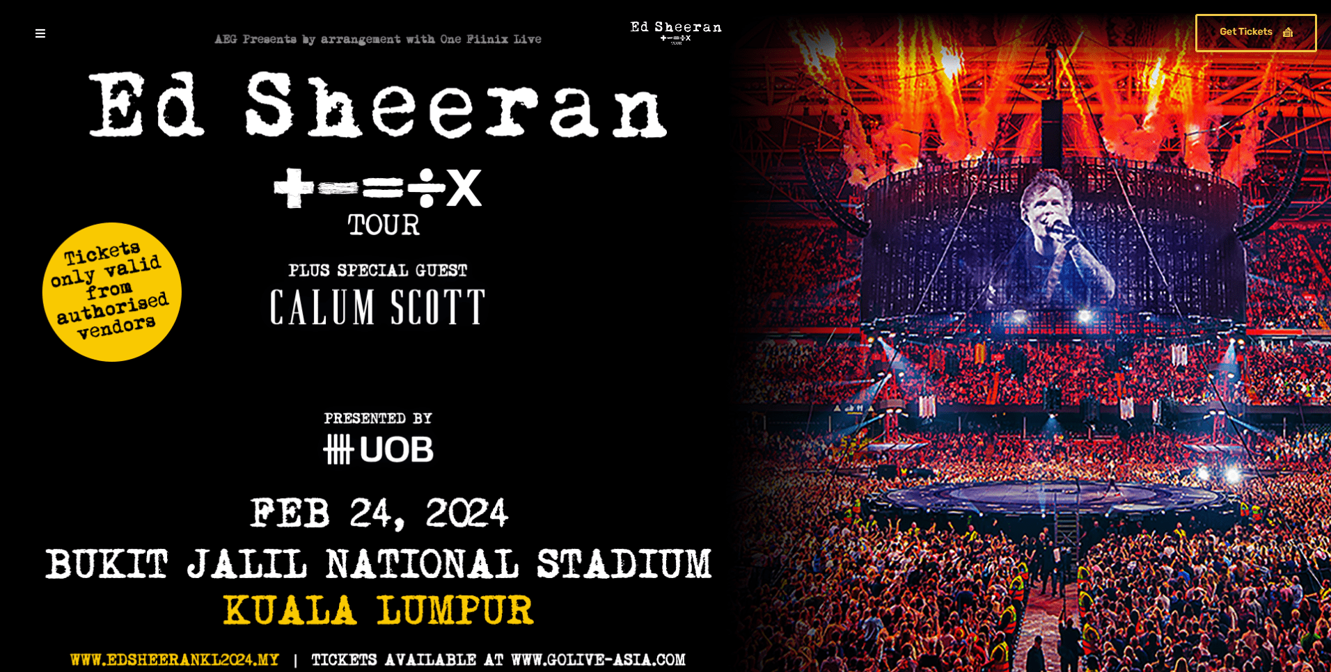 Ed Sheeran + - = ÷ X Tour | Infinitly Digital Solutions And Consultancy